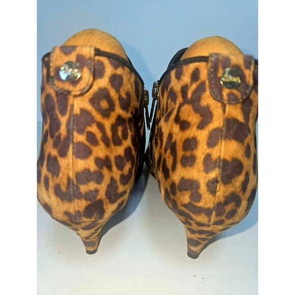 Circus Sam Edelman Sz 8 Leopard Print Womens Bootie Ankle Boots - Picture 4 of 11